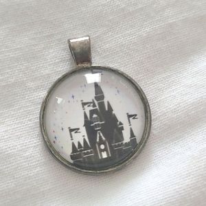 Disney Castle inspired necklace charm
